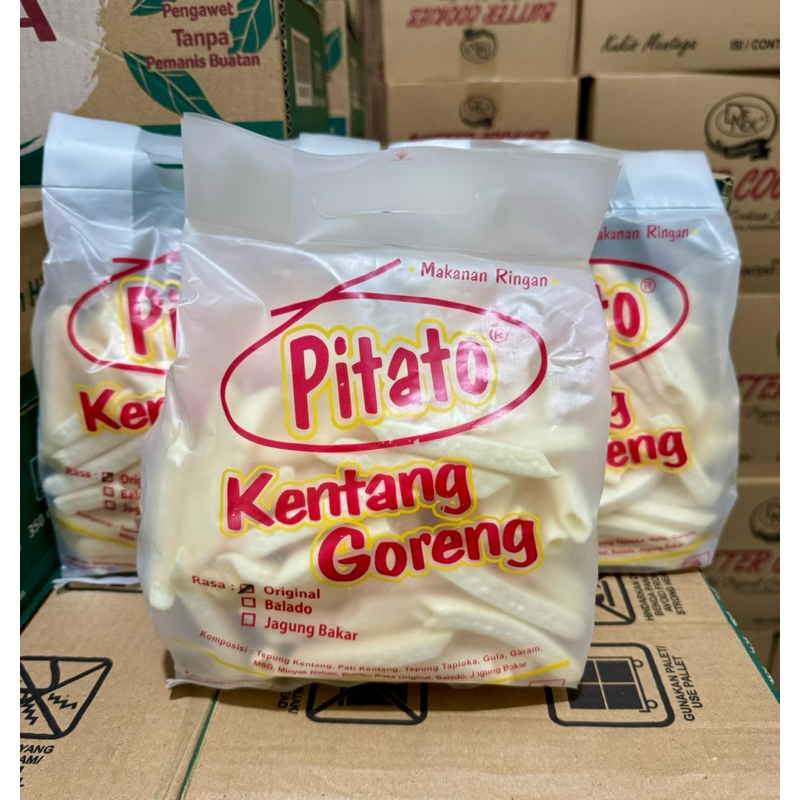 

Pitato kentang goreng bag 95gr 1 karton isi 24