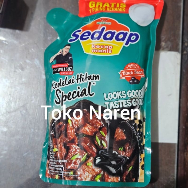 

KECAP SEDAP GRATIS PIRING CANTIK / KECAP KEMASAN REFIL 725GR