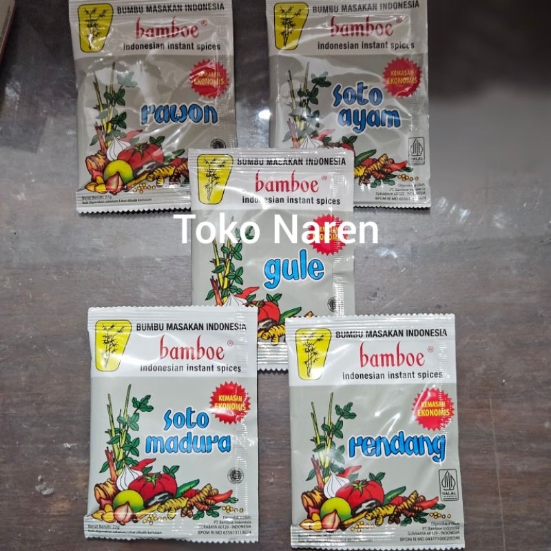 

BUMBU BAMBOE DENGAN ANEKA MACAM MASAKAN INDONESIA KEMASAN ISI