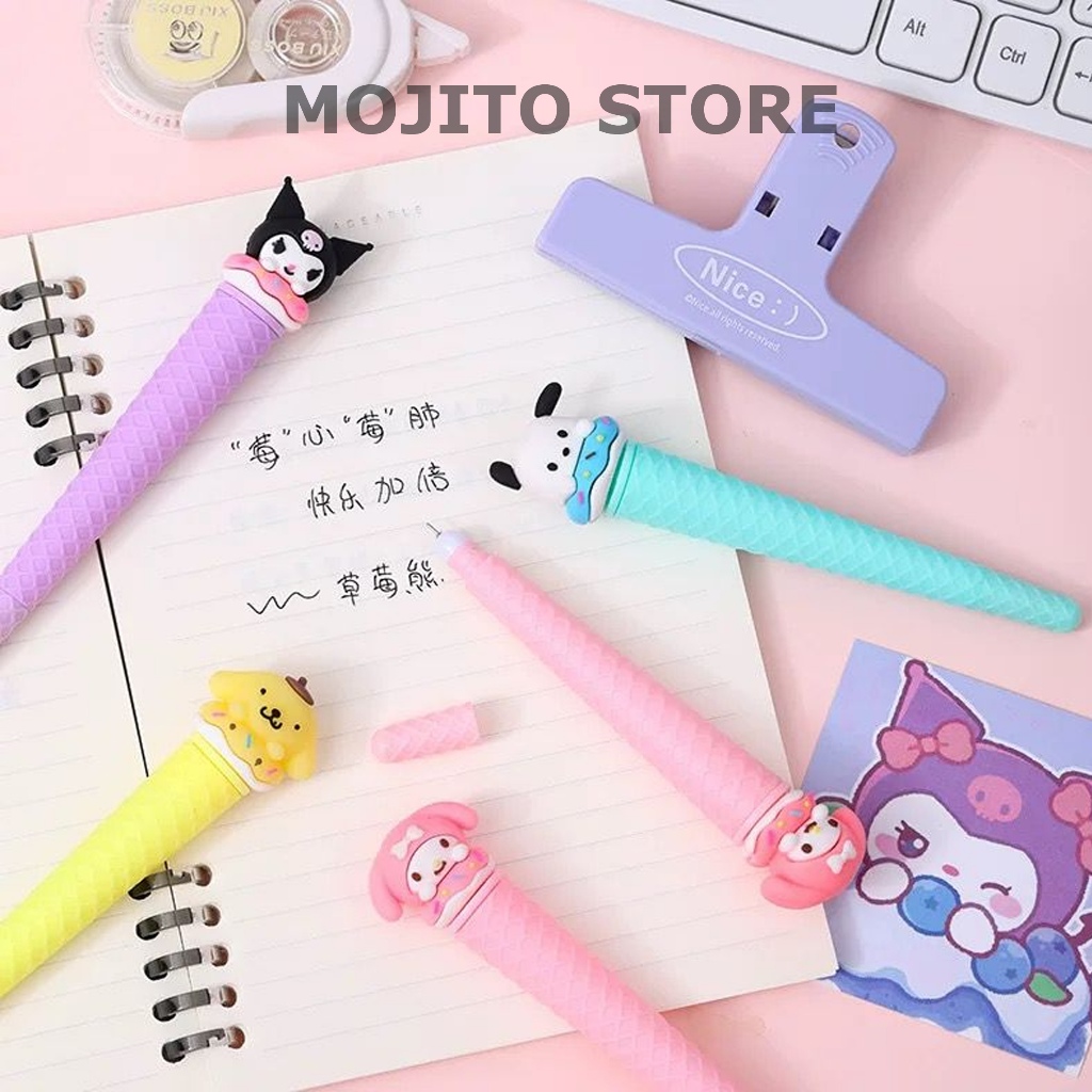 

PULPEN ES KRIM ICE CREAM SANRIO KUROMI PURIN MELODY POCHACCO PEN PENA BOLPEN GEL TINTA ALAT TULIS