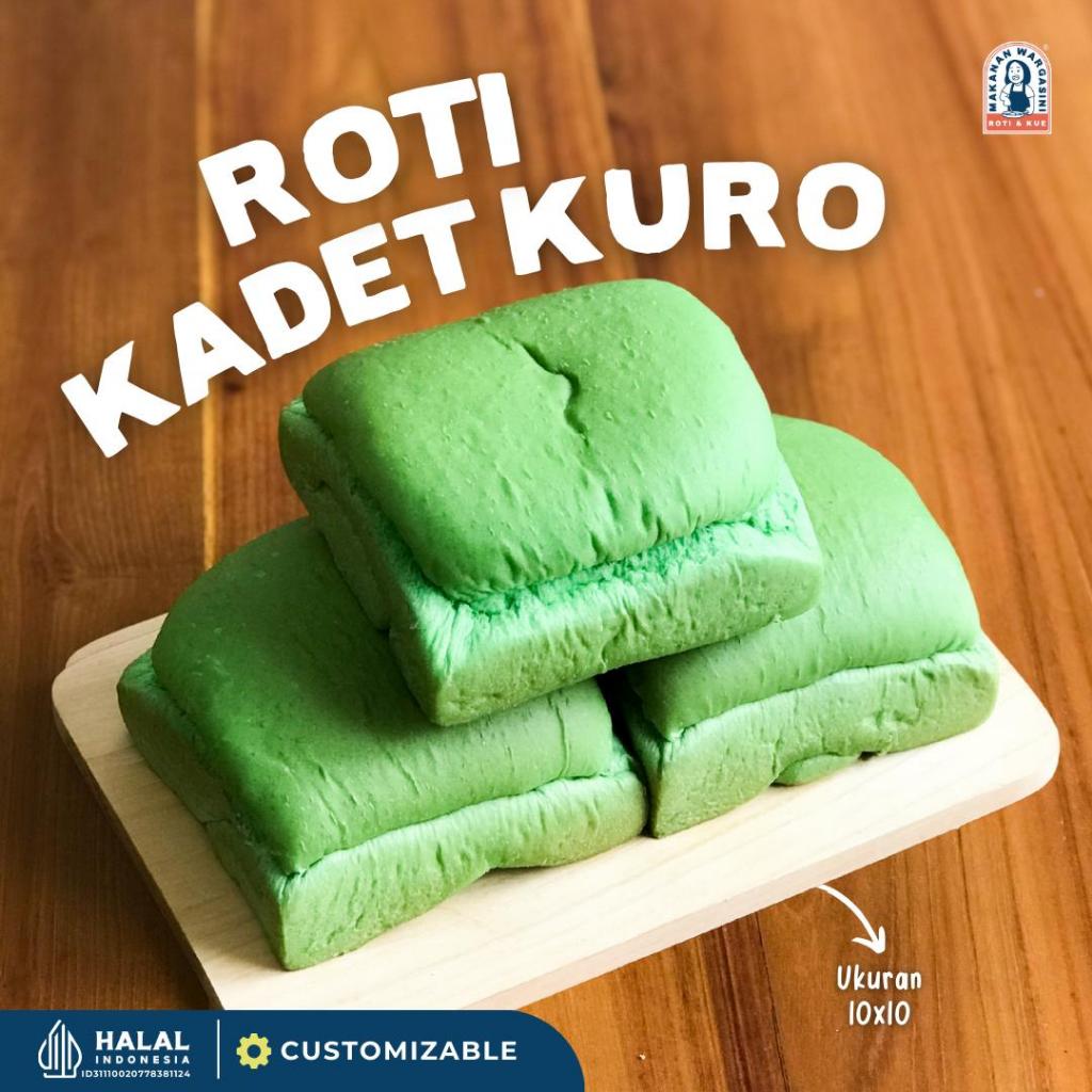 

Roti Makanan Wargasini | Roti Kadet Kukus Kuro Pandan Kukus Premium | 10x10 / Supplier Roti UMKM