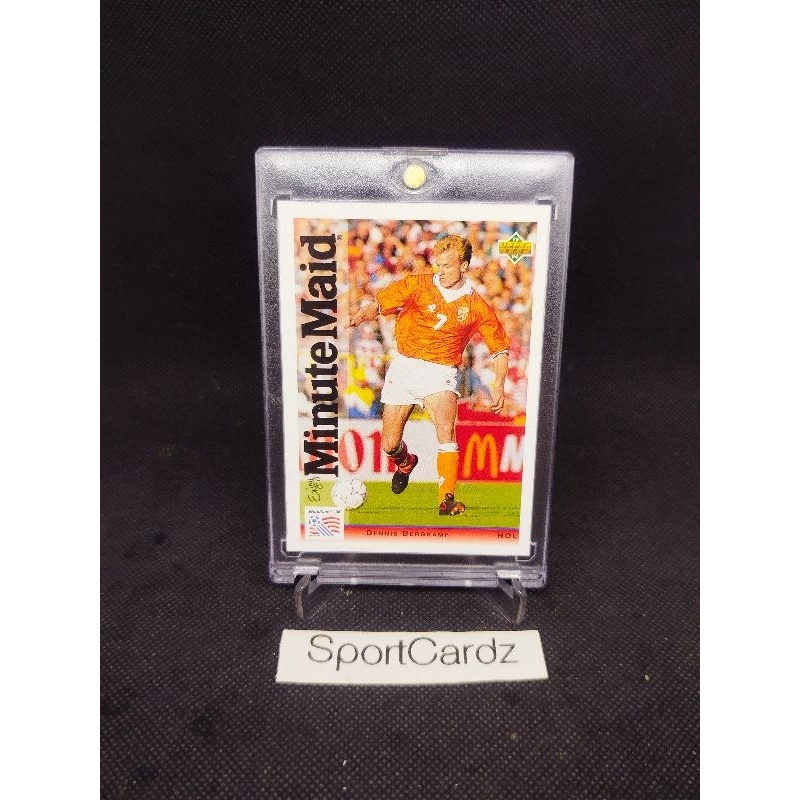 Soccer Card 1994 Upper Deck World Cup Minute Maid Dennis Bergkamp Holland #24 (dpt top loader)