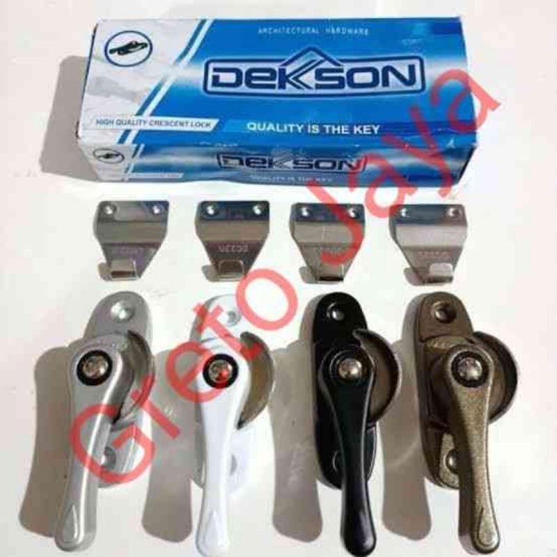 Grendel Kuping Kunci Jendela Geser Sliding Sleding Crescent Lock Putar Tengah Dekson Dekkson Kupinga