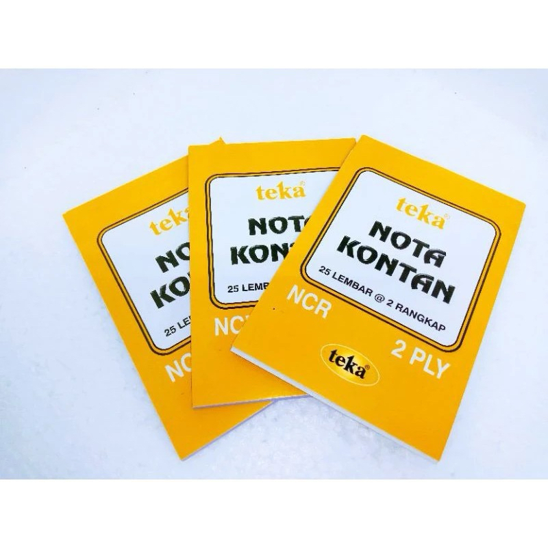 

TEKA NOTA KONTAN KECIL 1/2/3 PLY