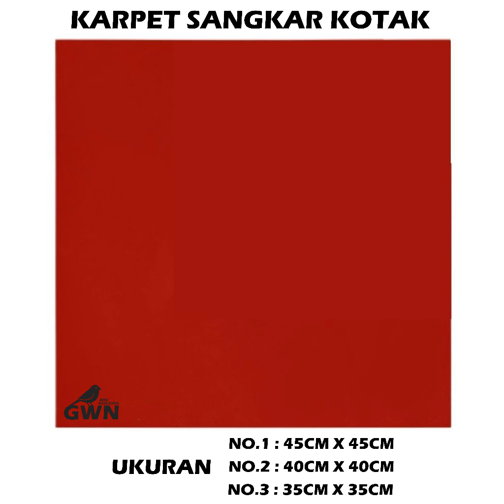 KARPET DASAR SANGKAR BURUNG KOTAK KARPET KANDANG BURUNG KACER KENARI NO 1 2 3