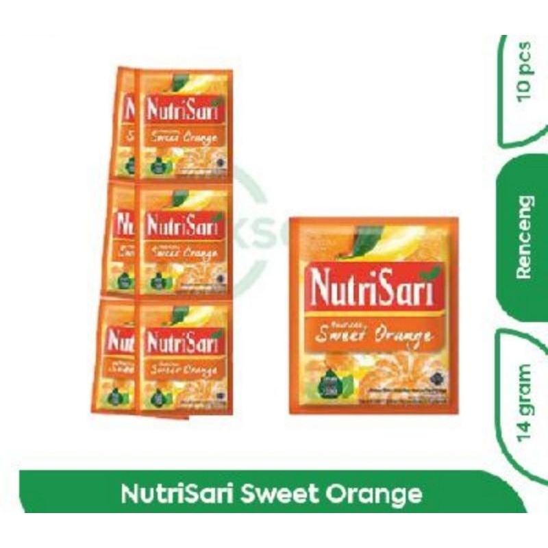 

NUTRISARI AMERICAN SWEET ORANGE 14g RENCENG ISI 10 PS