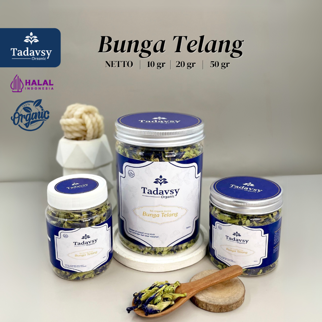 

TEH TELANG KERING by Tadavsy Organic / BUNGA TELANG BIRU