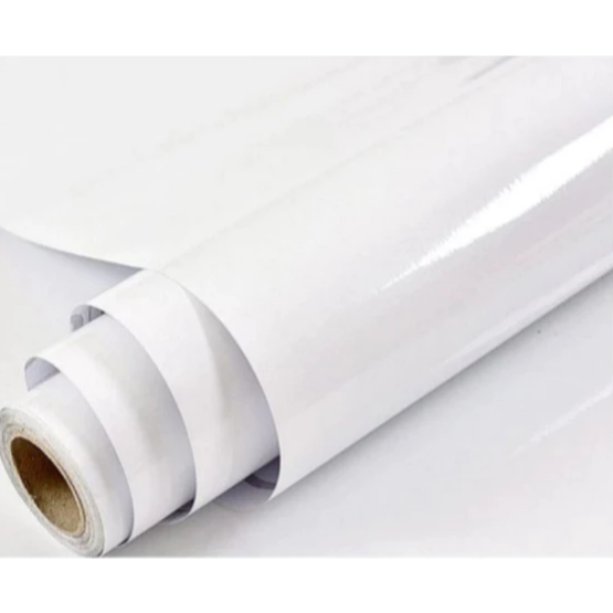 { Ok Cod } Stiker Sticker Skotlet Glossy Putih L122Cmxp50Cm Wrapping Kendaraan Motor Mobil