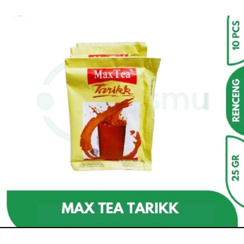 

MAXTEA TEH TARIK INSTAN 25g RENCENG ISI 10 PCS