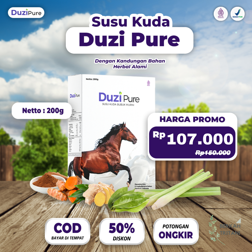 

Duzi Pure - Susu Kuda Lombok Original Bubuk 200 Gram