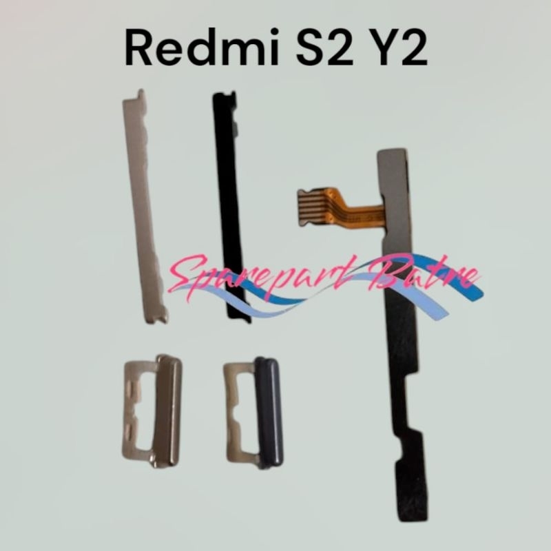 FLEX TOMBOL ON OFF PLUS VOLUME XIAOMI REDMI S2 FLEXIBEL 1SET ORI