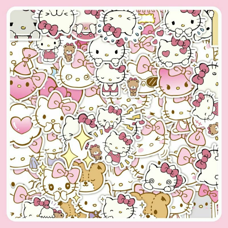 

Stiker Pack Hello Kitty Cute Sticker Hello Kitty Lucu Cutes Stiker Laptop Stiker Helm Stiker Tumblr Stiker HP, Aksesoris Hp , Anti Air