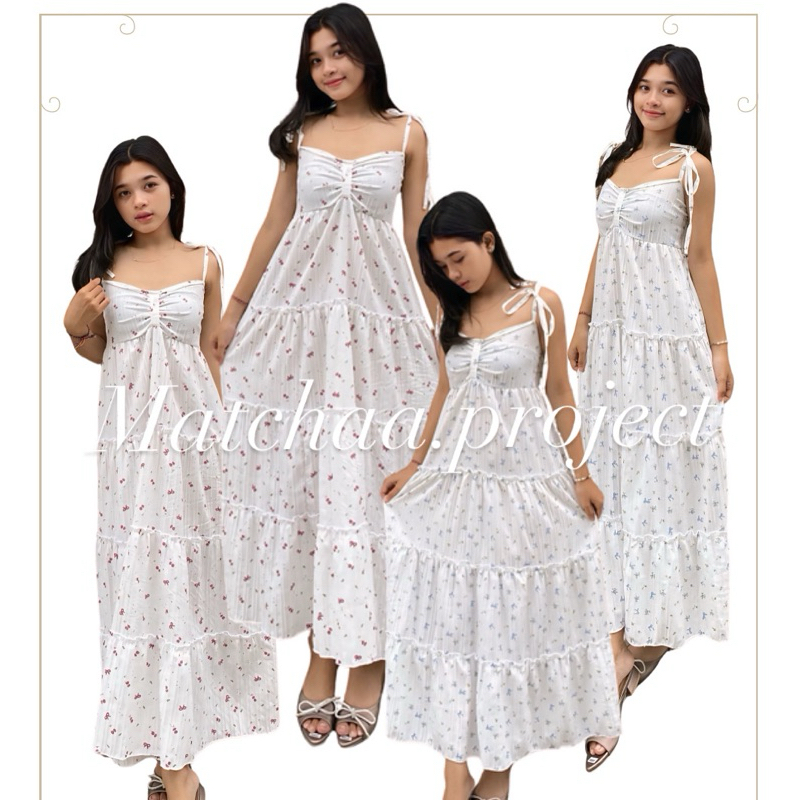 DRESS SUMMER VIONA Casual Pesta Gaun Baju Wanita Panjang