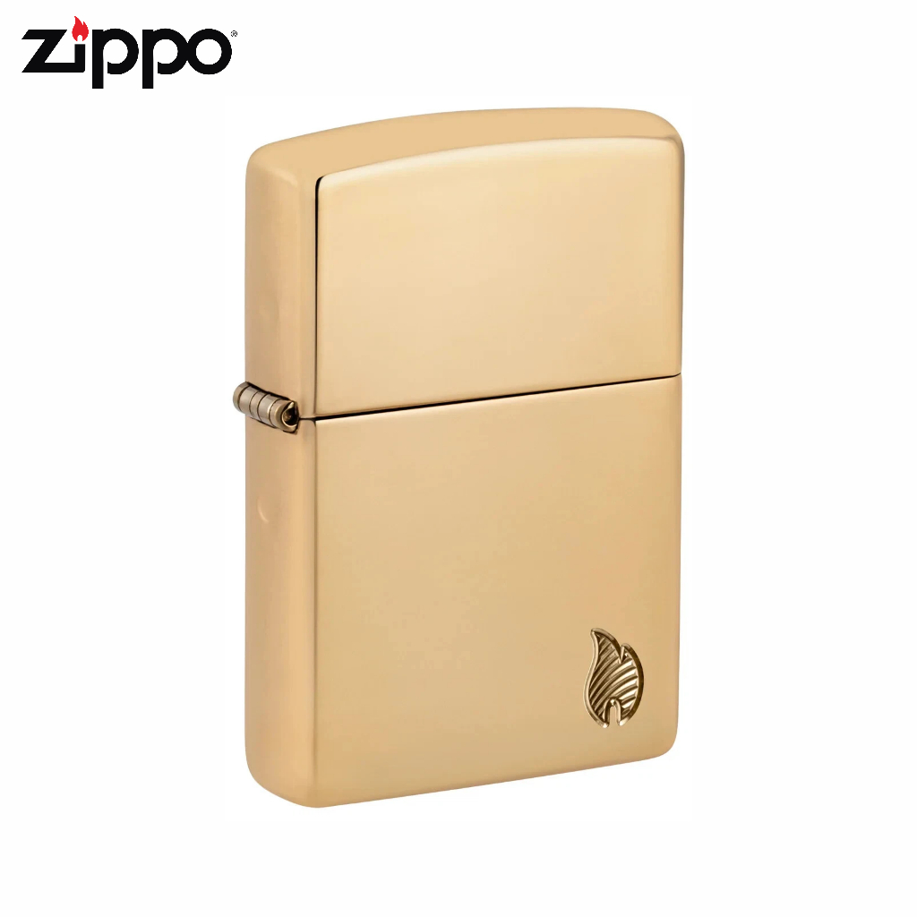 Zippo 46397, Flame Design Armor High Polish Brass
