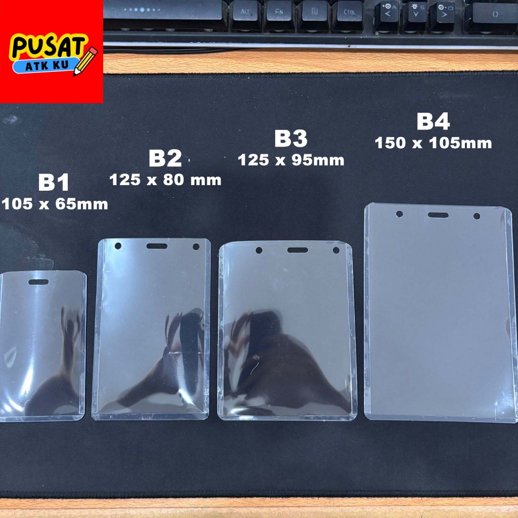

Tempat Name Tag B1 B2 B3 B4 / ID Card Case / Tempat Kartu nama Transparan / Plastik Kartu