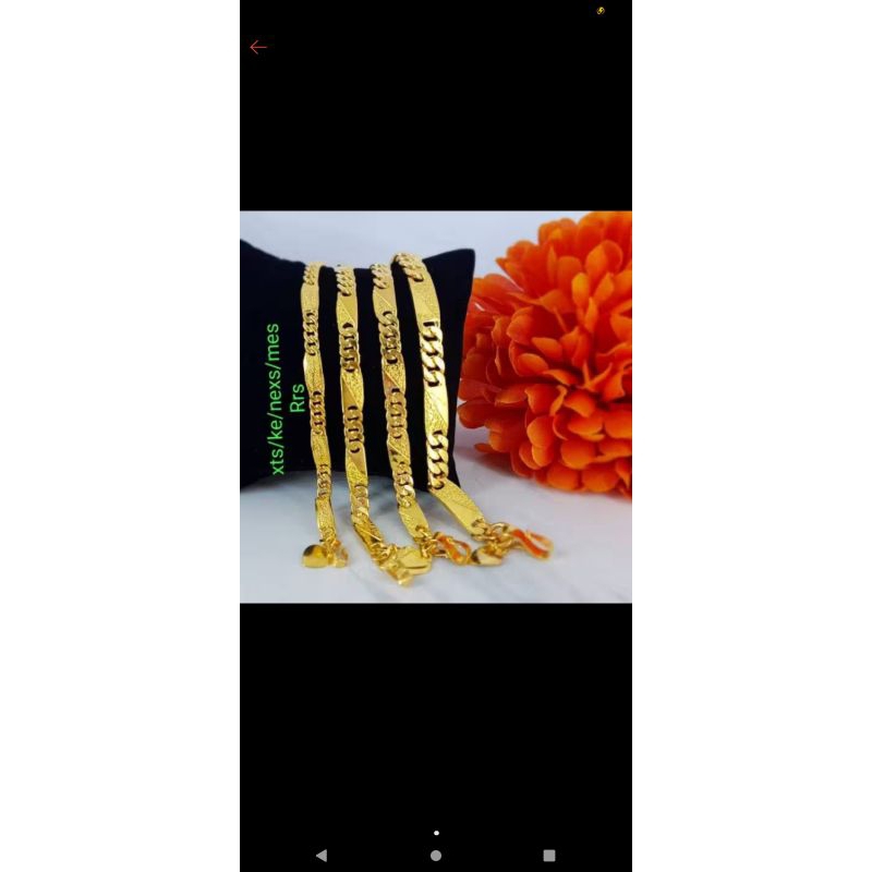 gelang balok  mas penang