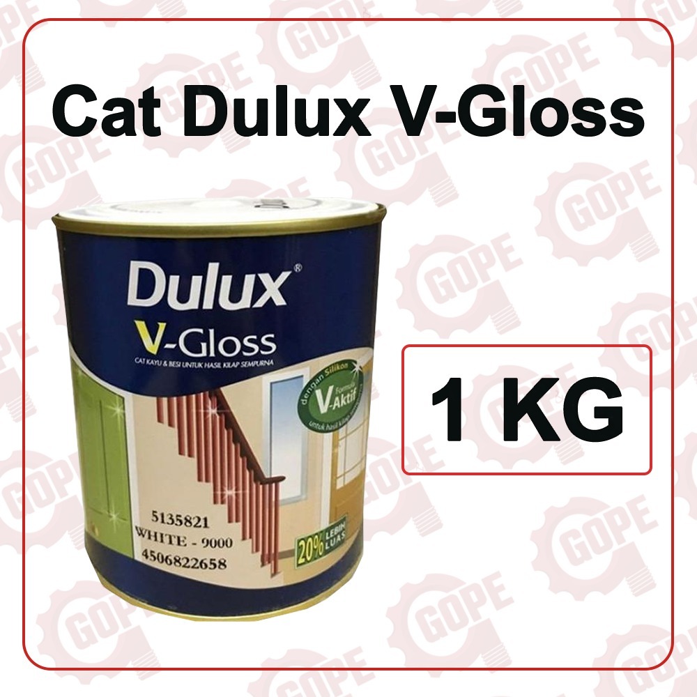 Cat Dulux V-Gloss Cat Minyak Kayu Besi 1 Kg
