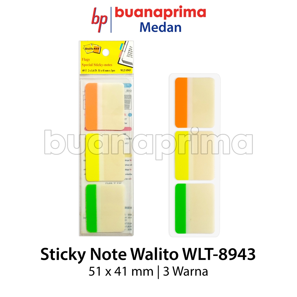 

STICKY NOTES WALITO 8943 Plastik Bendera Post Stick Note It Tempelan Stiker