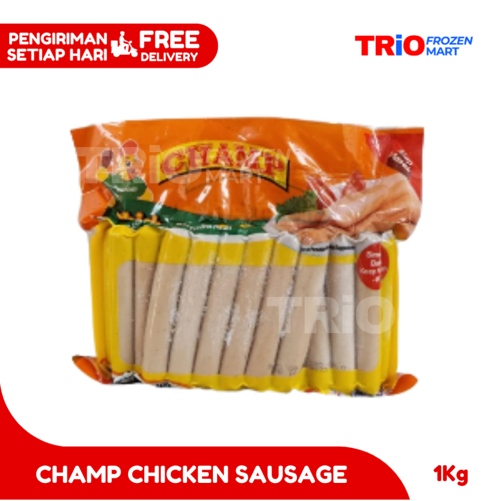 

Champ Chicken Sausage / sosis ayam 1kg 40pcs