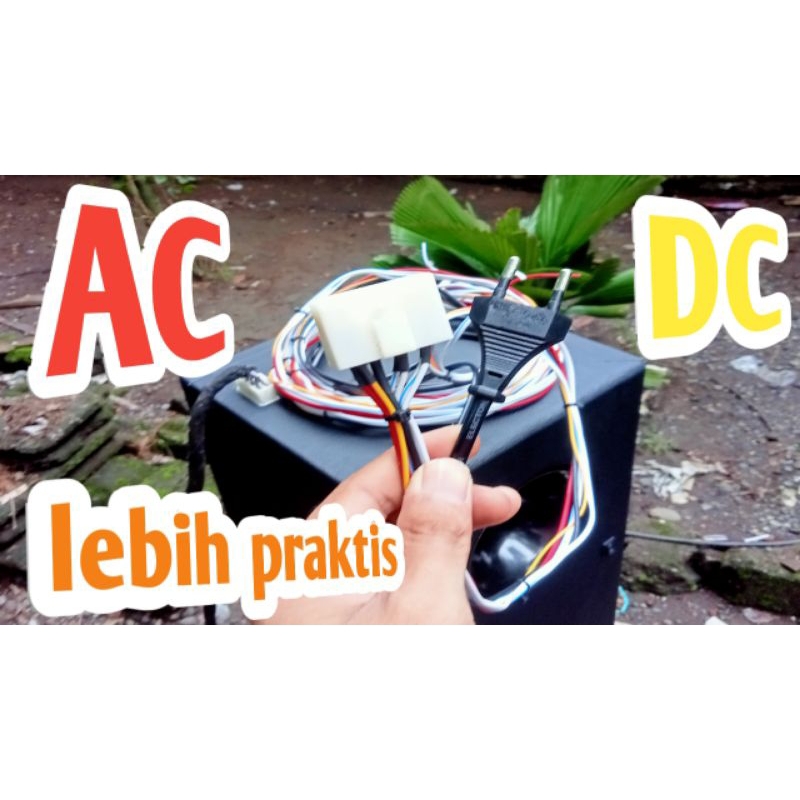 Subwoofer bazooka AC / DC 8 inch dobel speaker legacy