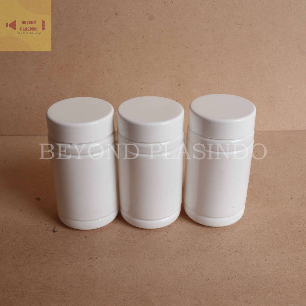 Botol Proround 100ml/Botol kapsul 100ml HDPE/Botol obat 100ml
