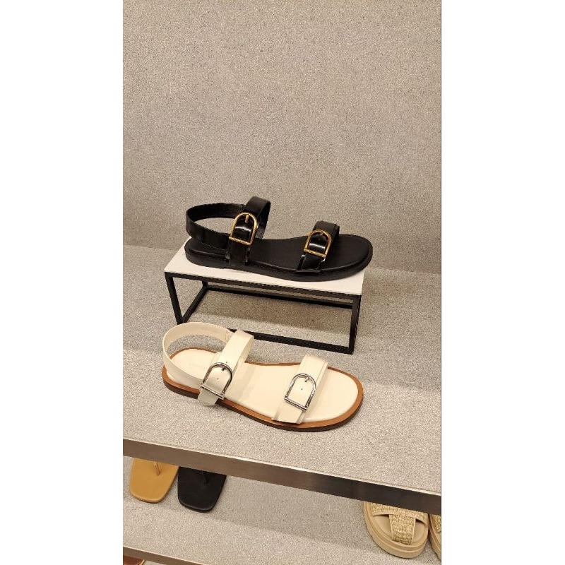 sandal ck slingback buckle strap double
