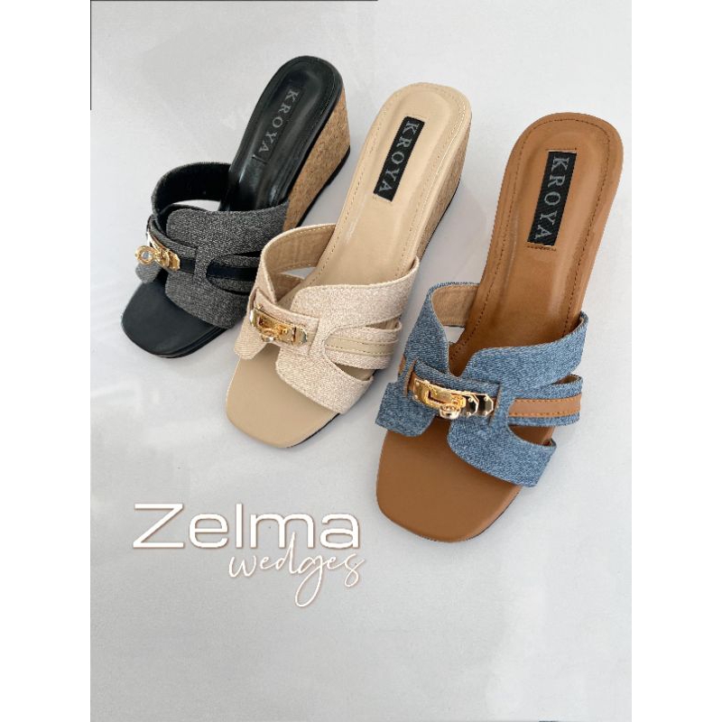 KROYA | ZELMA WEDGES | SANDAL WANITA