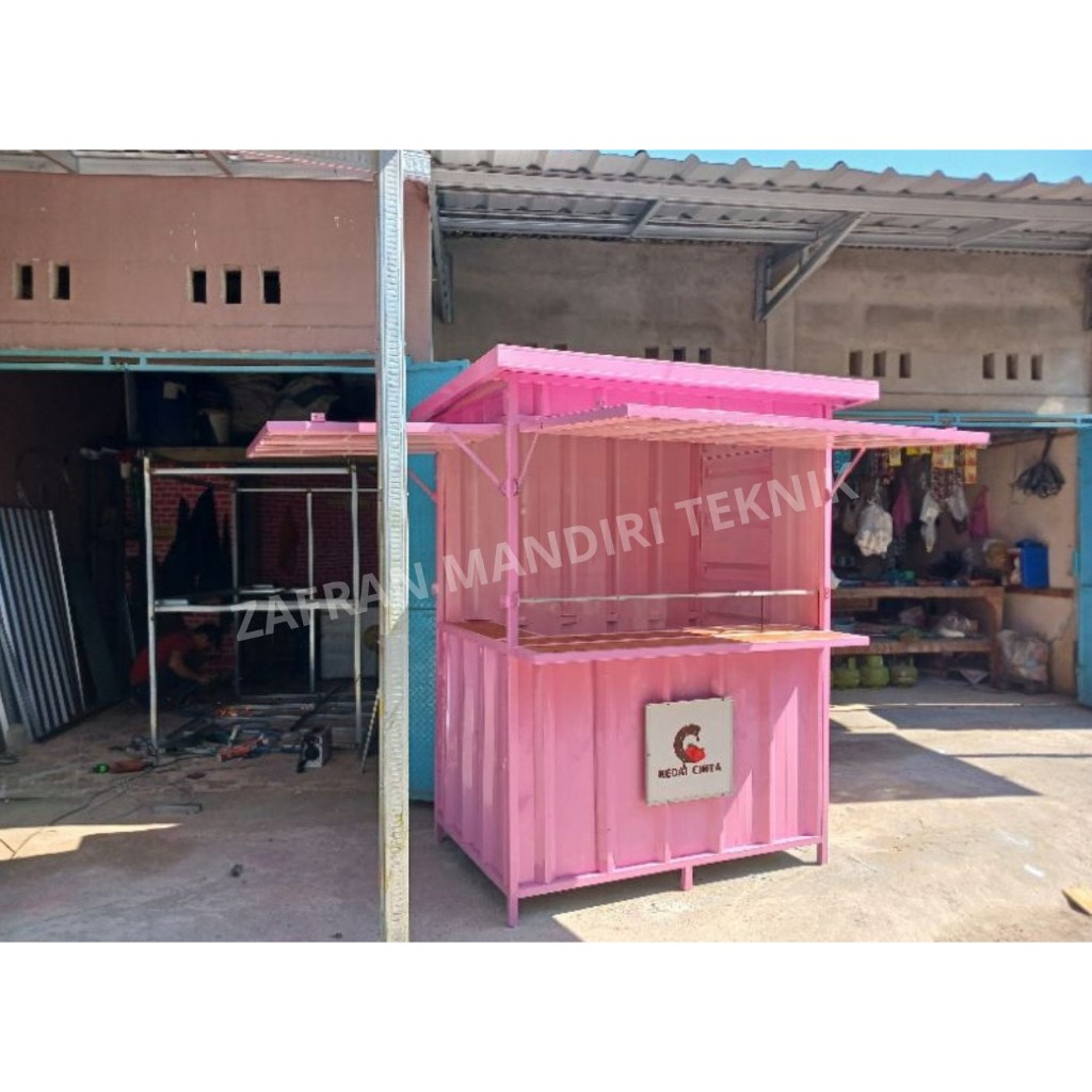 [CUSTOM 3] Booth Semi Container Rombong Usaha Gerobak Usaha