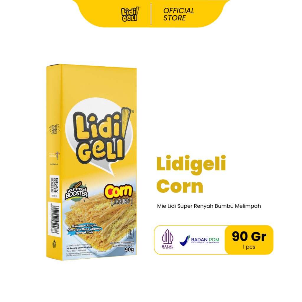 

Lidi Geli - Mie Lidi Rasa Sweetcorn 90gr