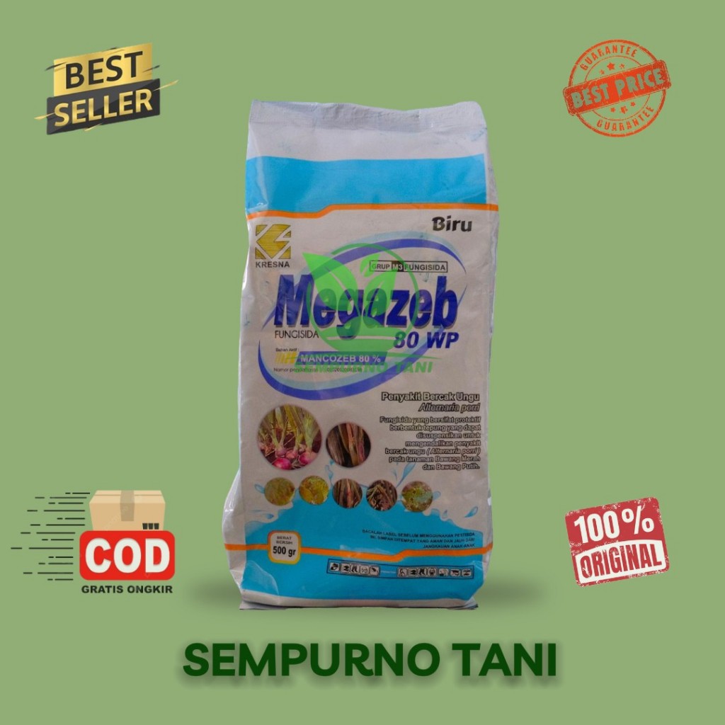 FUNGISIDA MEGAZEB BIRU 80 WP 500 GRAM MANKOZEB