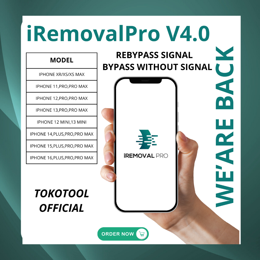 IREMOVAL PRO V4.0 BYPASS WITHOUT SIGNAL/WIFI ONLY