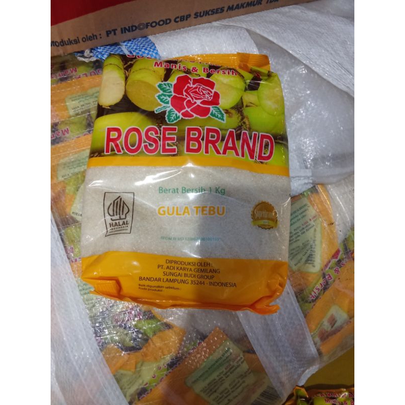 

Gula rose brand kemasan 1kg(10kg)