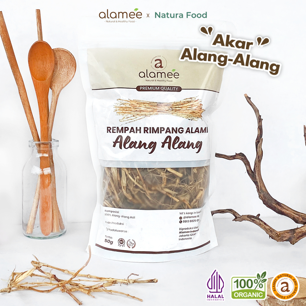 

ALAMEE Alang Alang Akar Rempah Cogon Grass Rempah Rimpang Organik Alami Spice