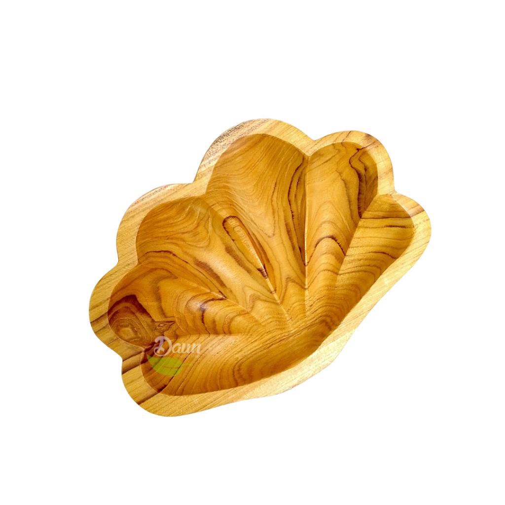 Mangkok Kerang Jati | Alat Makan Kayu