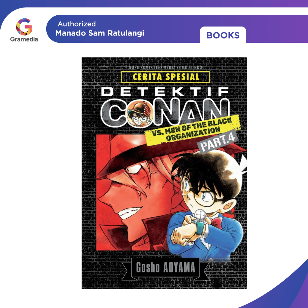 Gramedia Manado-Detektif Conan VS Men of the Black Organization Vol. 04