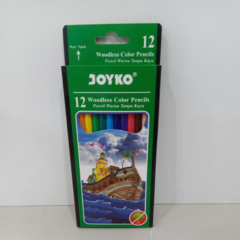 

Joyko Pensil Warna Woodles Color Pensil Isi 12pc