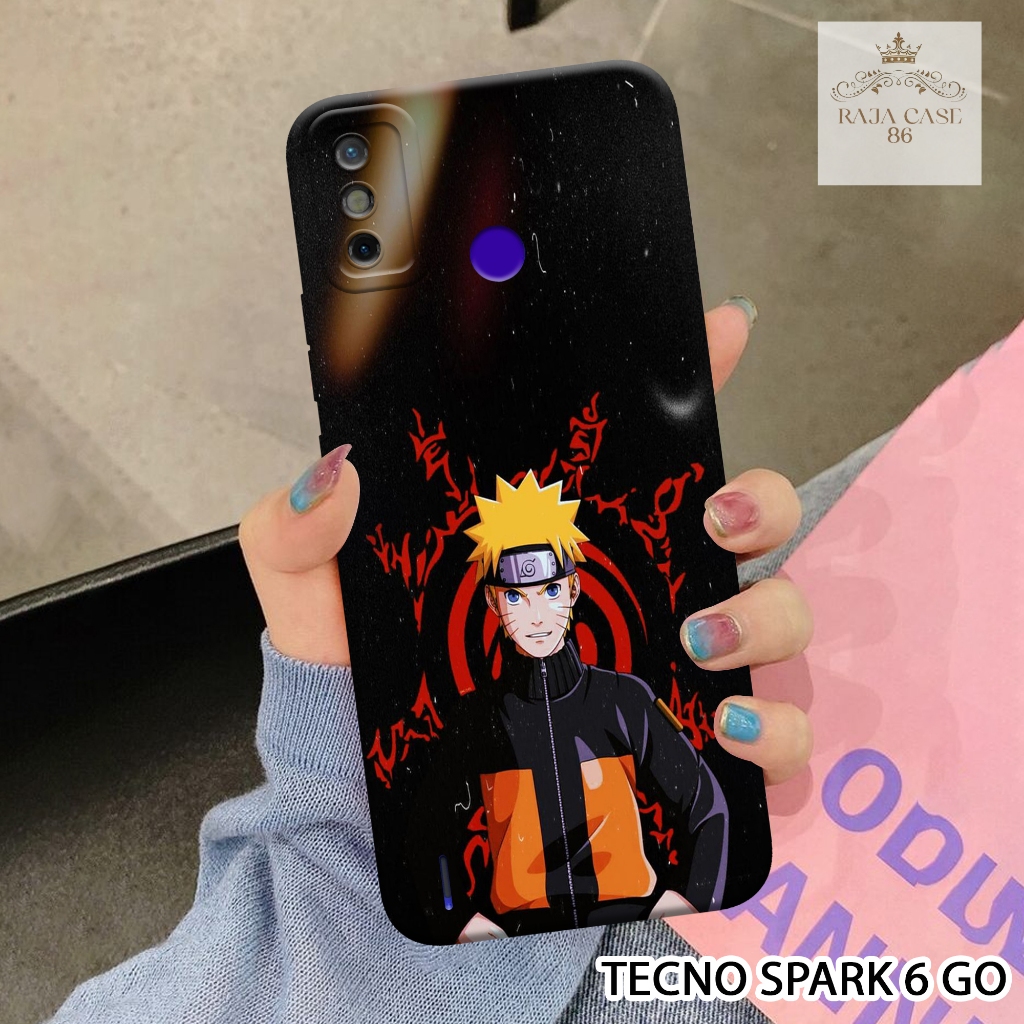 Softcase Tecno Spark 6 Go - Rajacase - Case Tecno Spark 6 Go - Motif Case Anime - Case Tecno Spark 6