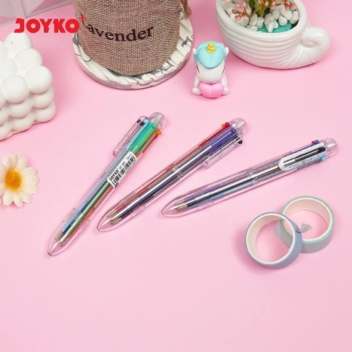 

Joyko Pulpen 6 Warna / Pulpen Warna Warni Joyko / Ball Pen Pulpen Pena Joyko BP-385 Sito [ PCS]