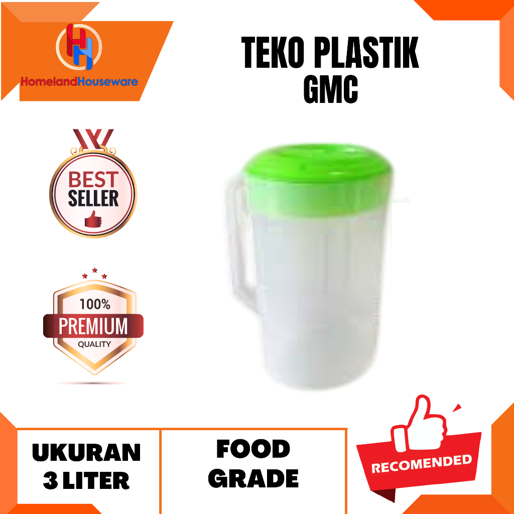 SIAP KIRIM-READY MADIUN/TEKO PLASTIK GMC 3 LITER/TEKO AIR MINUM PLASTIK/MORONG AIR PLASTIK JUMBO 3 L