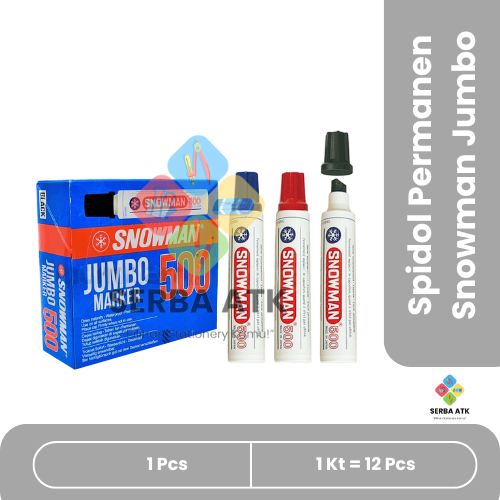 

[1 pcs] Spidol jumbo/besar Snowman permanent/tidak bisa dihapus