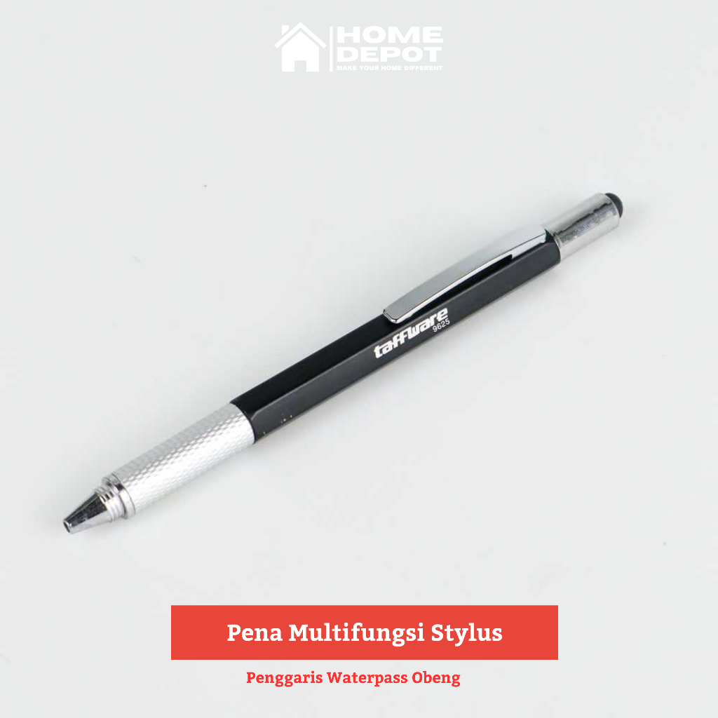 

Pena Multifungsi Plastik Stylus Penggaris Waterpass Obeng