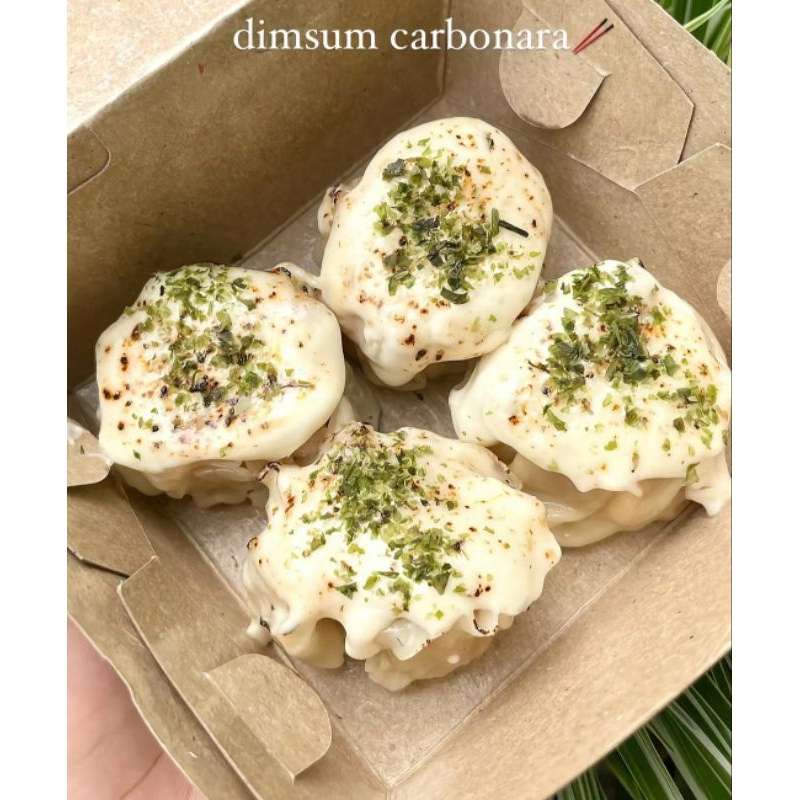 

Dimsum Carbonara (isi 4) + chili oil