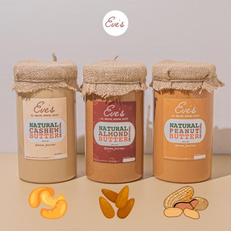 

Eves Natural Nuts Butter in 1KG // Dibuat oleh Seorang Personal Trainer dengan 100% Kacang-kacangan dan Bahan Alami. Cocok untuk Penurunan Berat Badan dan Penderita Diabetes.