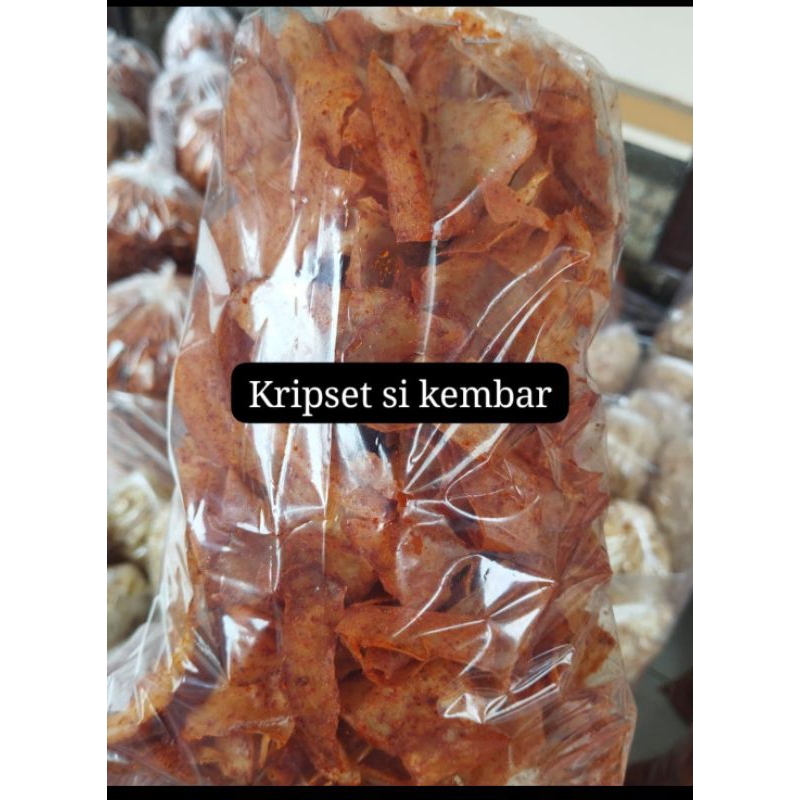 

Keripik Setan Viral/Keripik kembar Sukabumi/Keripik Legend/100% Cabai Asli/1kg Kripset kembar Sukabumi