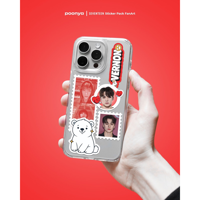 

Phone Sticker Pack Fan Art - VERNON (SEVENTEEN)