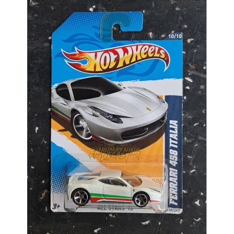 Hot Wheels Ferrari 458 Italia Putih