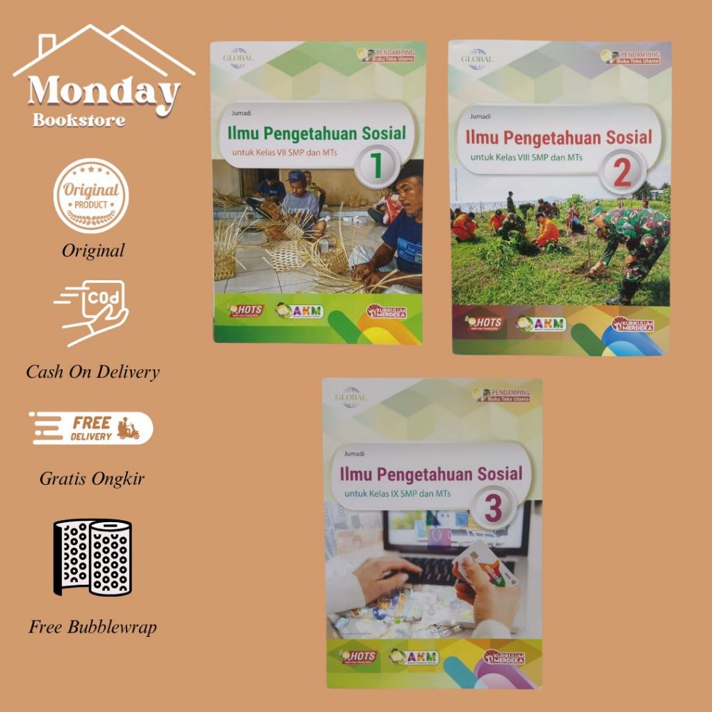 TIGA SERANGKAI GLOBAL SMP - IPS 7,8 & 9  SMP/MTS  KURIKULUM MERDEKA