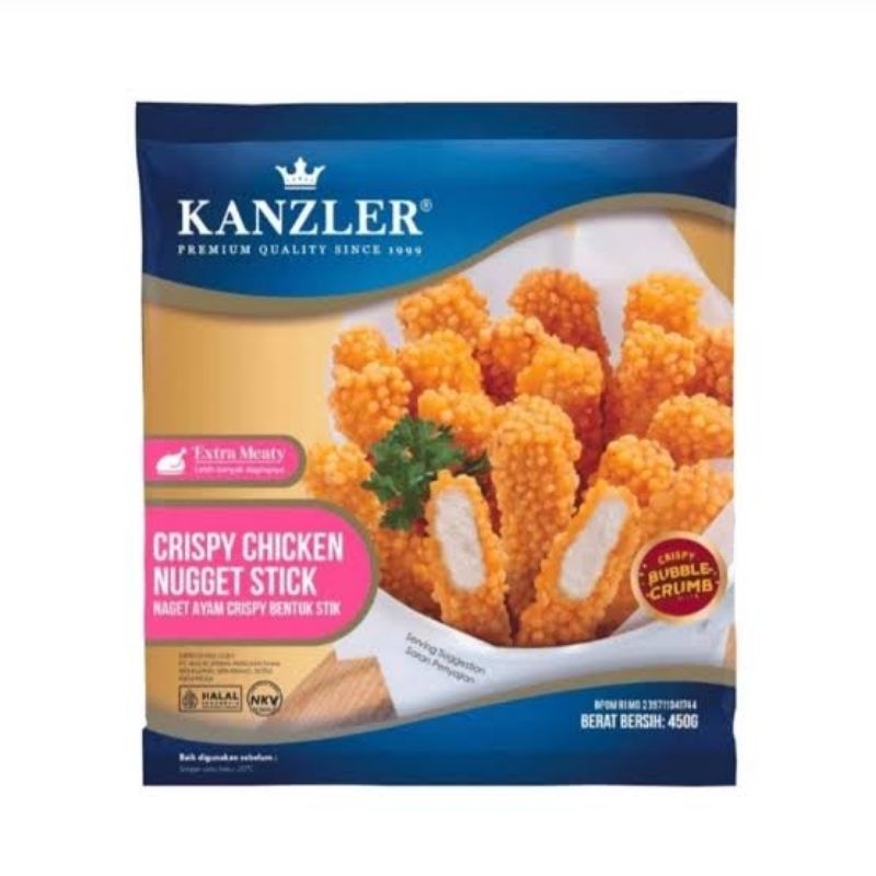 

Kanzler Cripsy Chicken Nugget Stick 450 gr ( Pengiriman Instant )