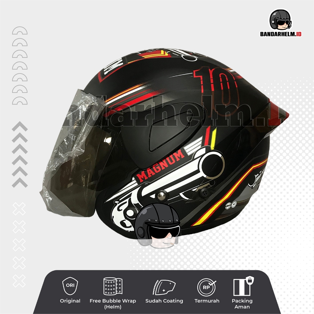 Helm Mvstar Sport 1 Magnum + SPOILER