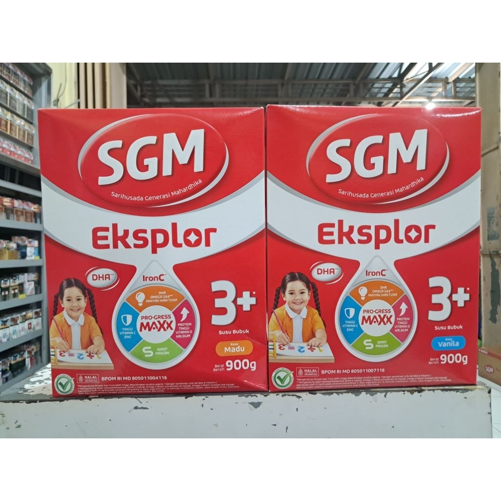 

susu anak SGM 3+ Eksplor 900 gr rasa madu & vanila
